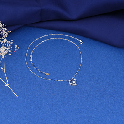925 Sterling Silver Timeless Heart Necklace