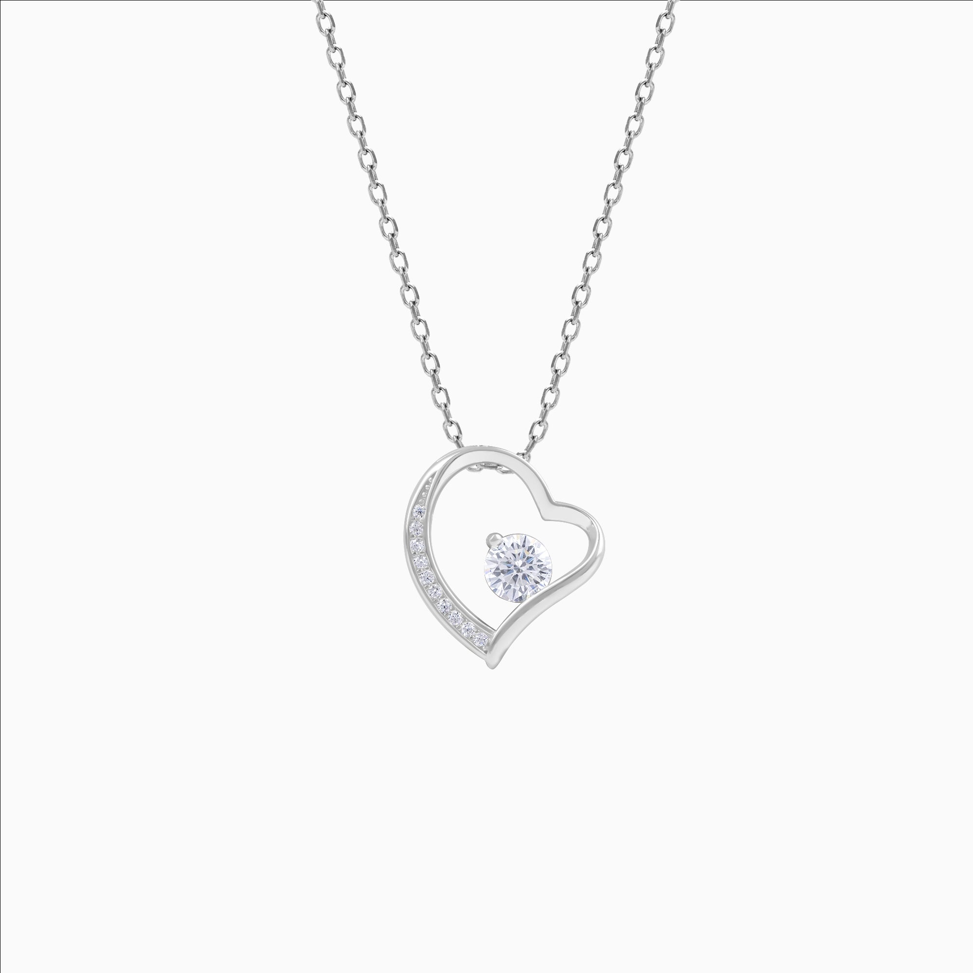 925 Sterling Silver Timeless Heart Necklace