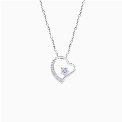 925 Sterling Silver Timeless Heart Necklace
