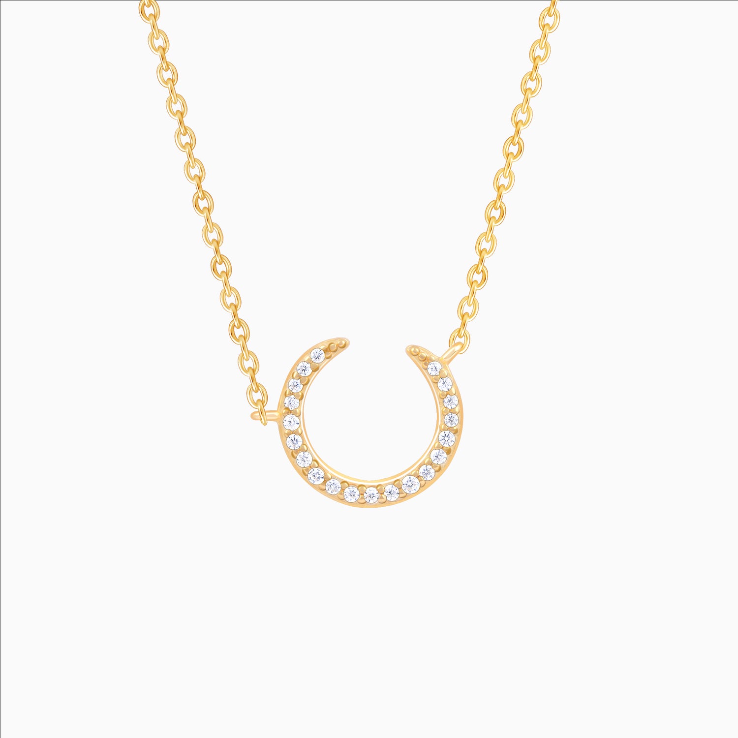 925 sterling silver crescent moonstone pendant necklace