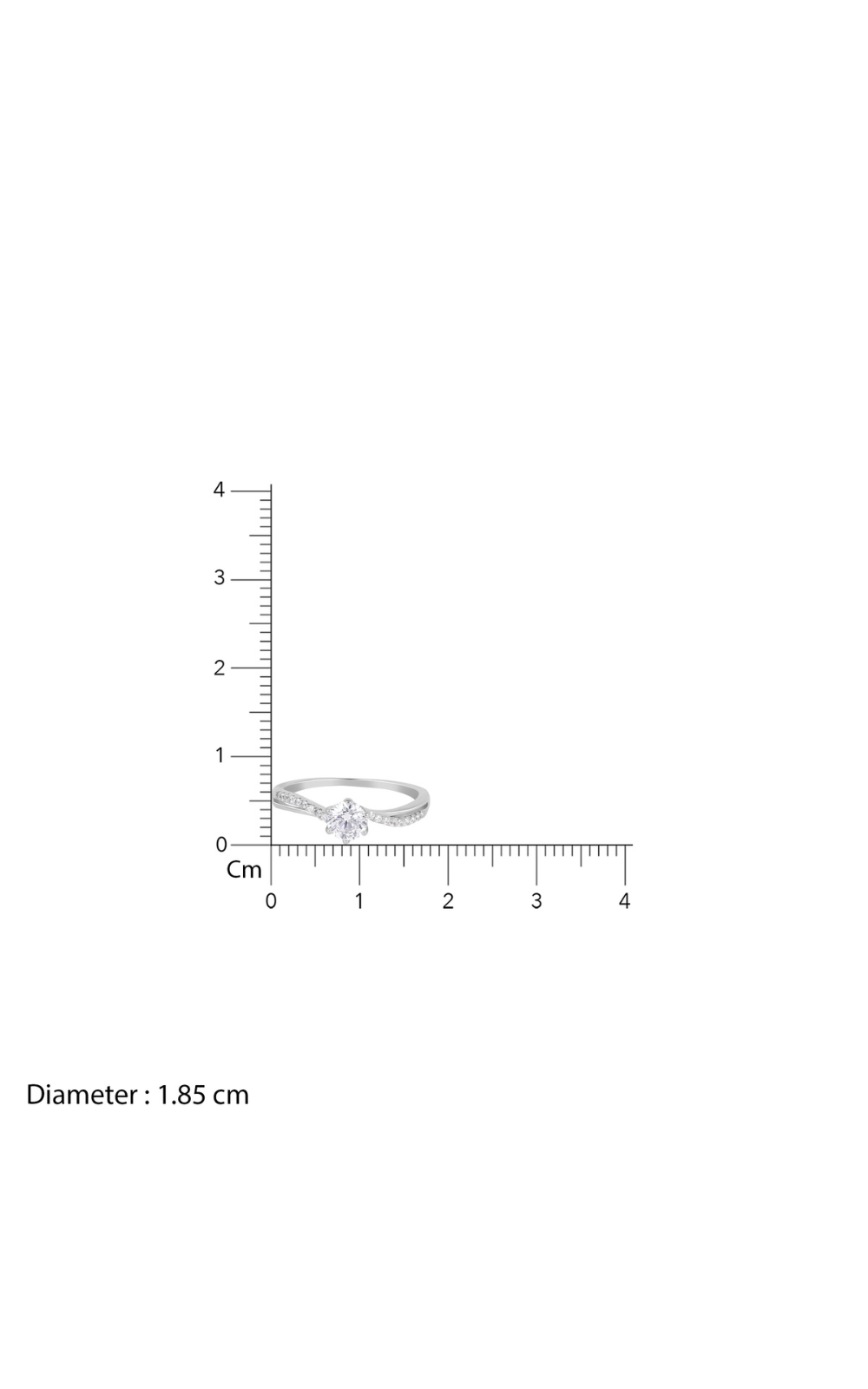 925 Sterling Silver Radiant Round Ring