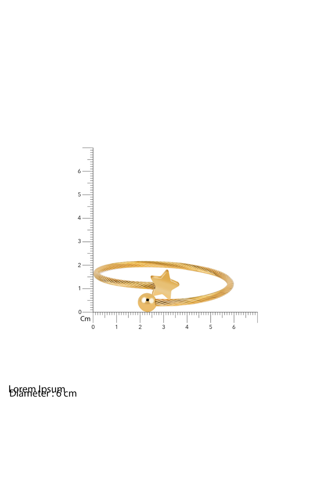 Single Star Cuff Bracelet