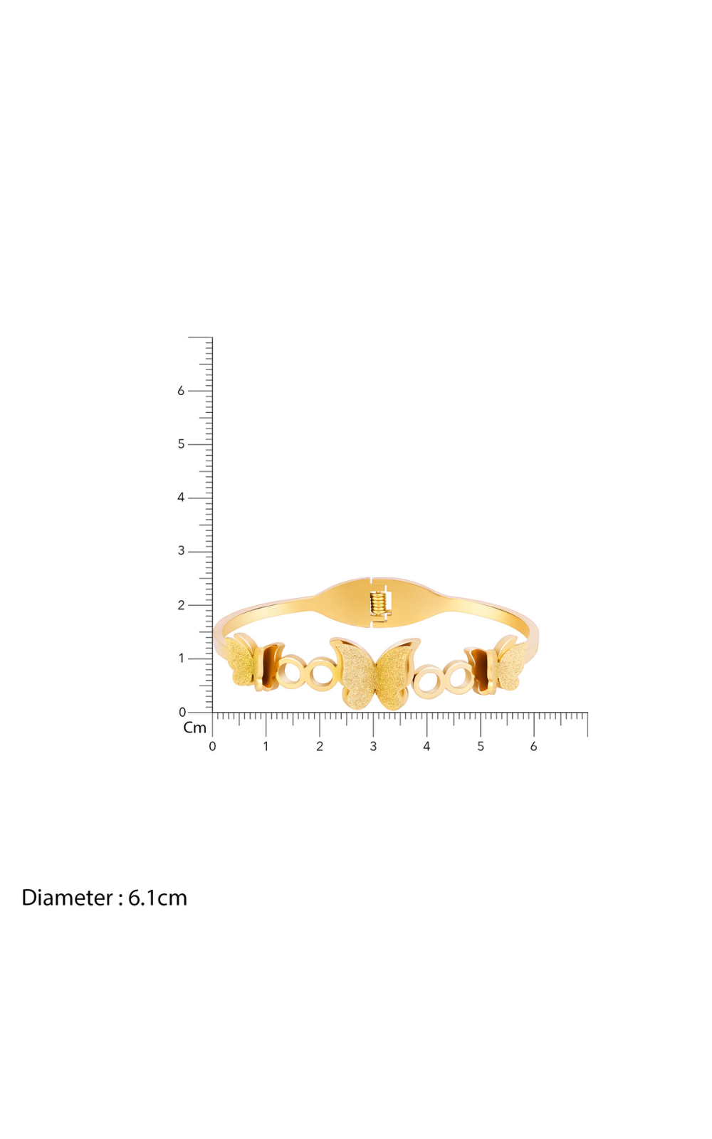 18K Gold Plated Golden Flutter Butterfly Bracelet