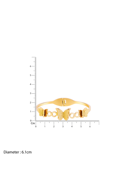 18K Gold Plated Golden Flutter Butterfly Bracelet