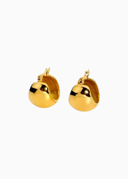 Chunky Dome Hoop Earrings