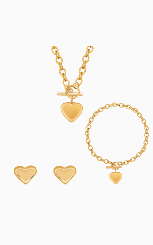 Toggle Heart Trio Set