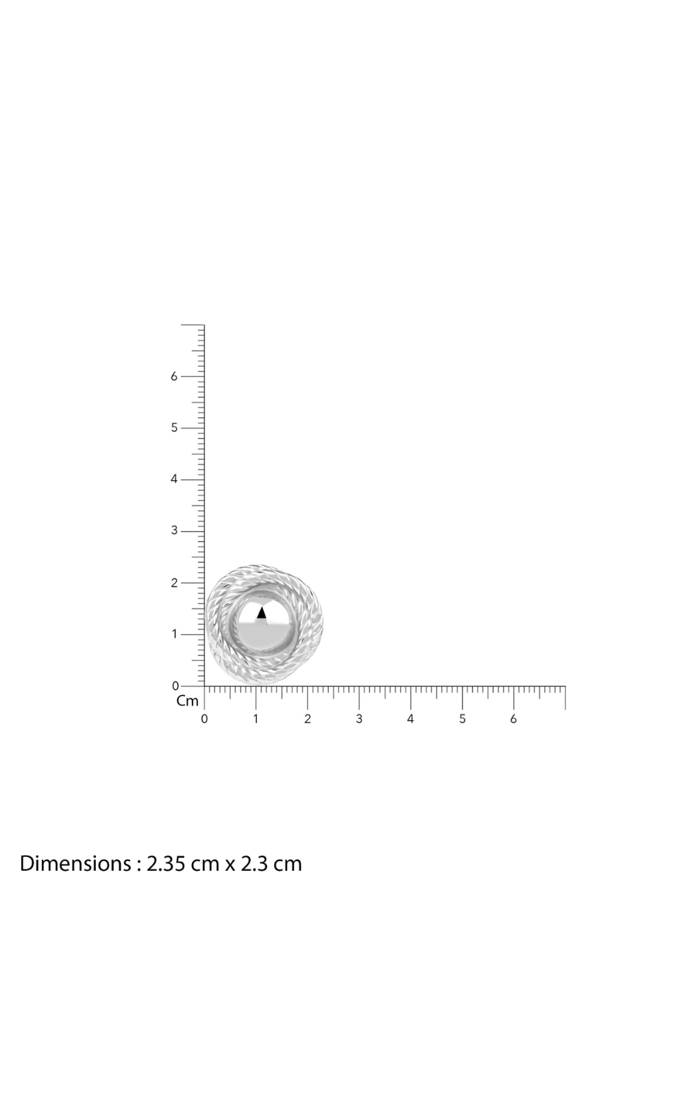 18K White Gold Plated Torque Twist Chunky Silver Stud Earrings