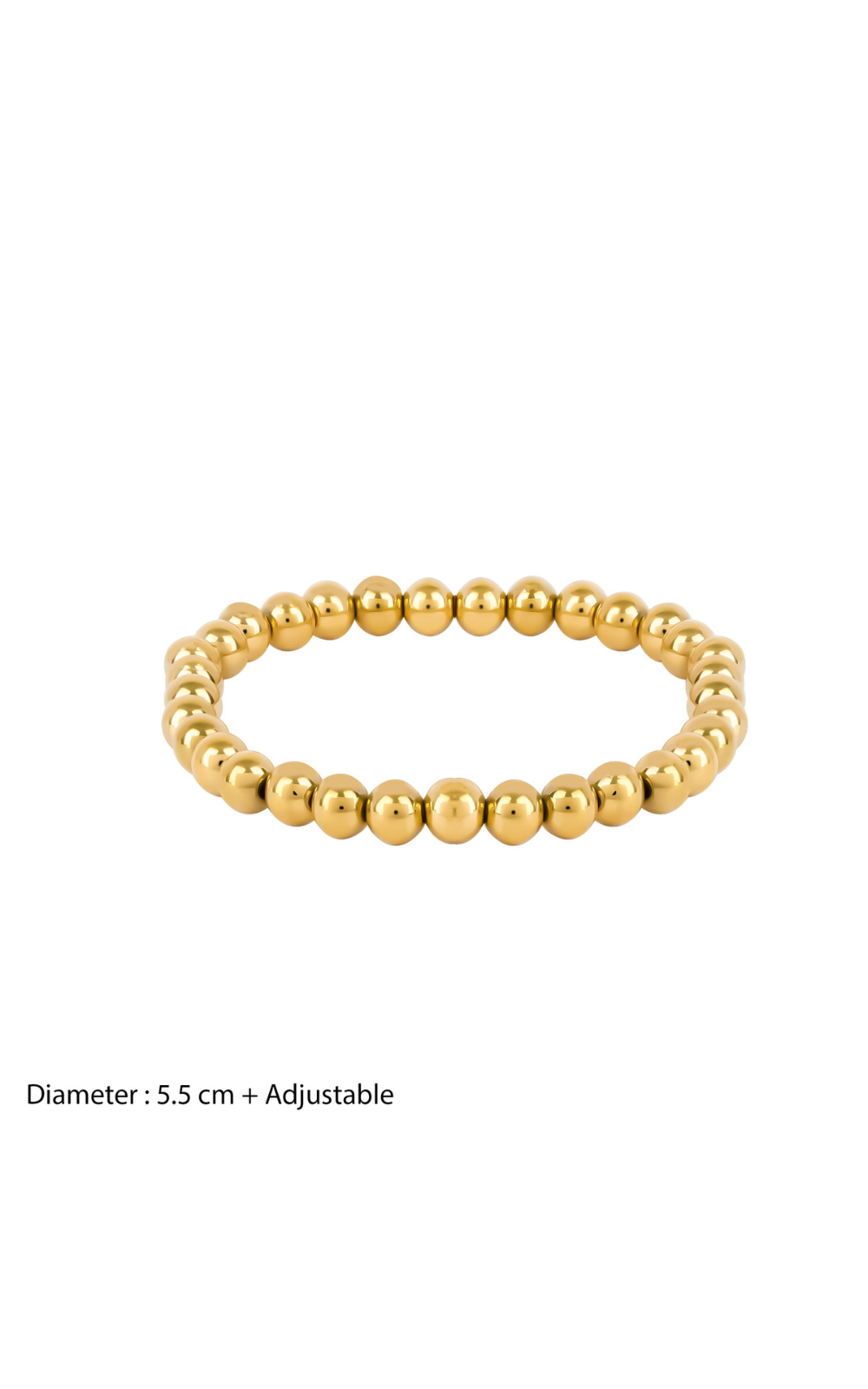 Stretch Gold Bead Bracelet