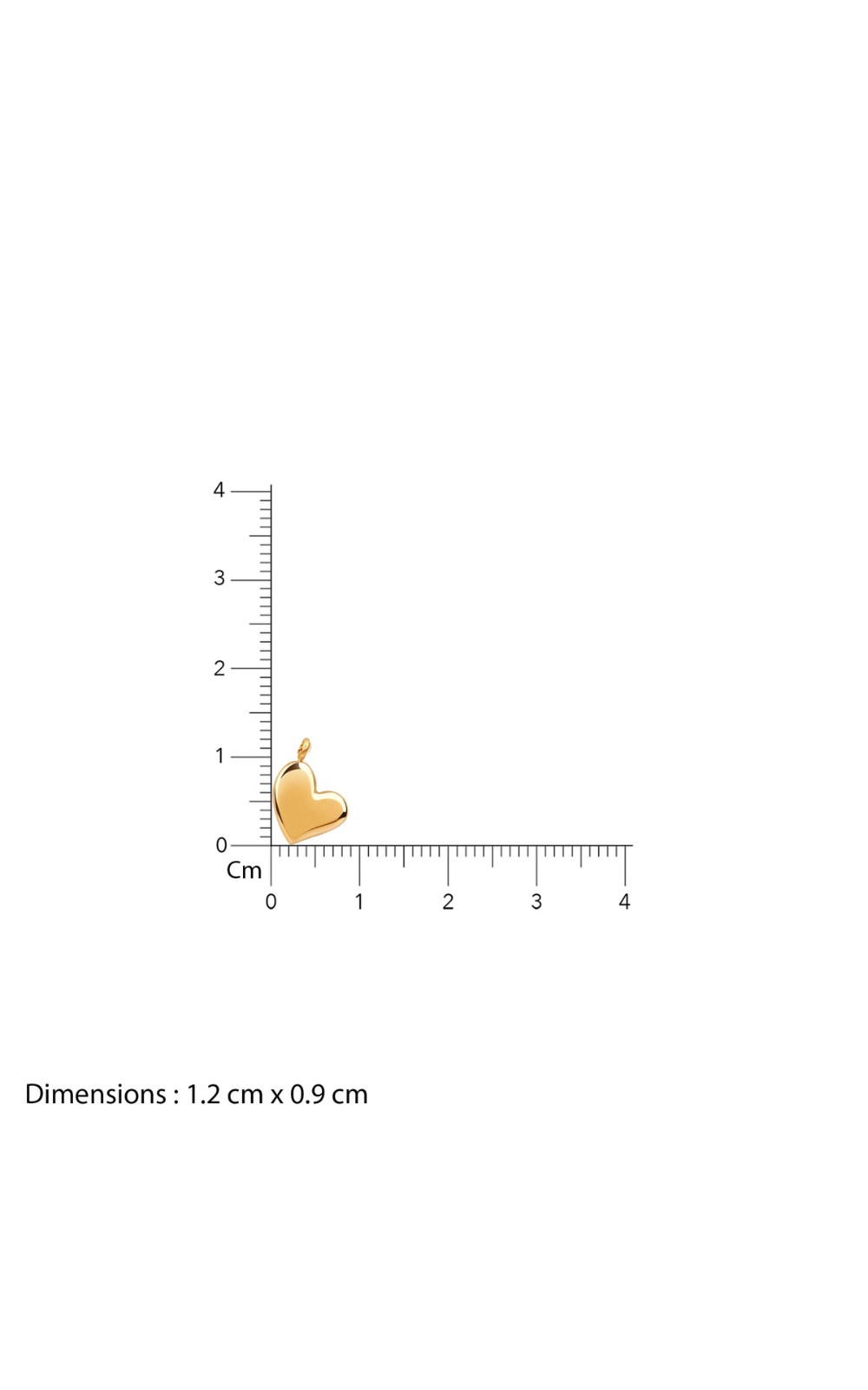 18K Gold Plated Heart Whispers Small Heart Pendant Necklace
