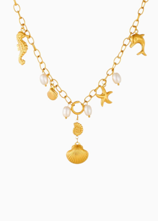 Beach Charm Y Necklace