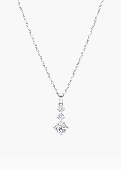 925 Sterling Silver Drops of Light Necklace