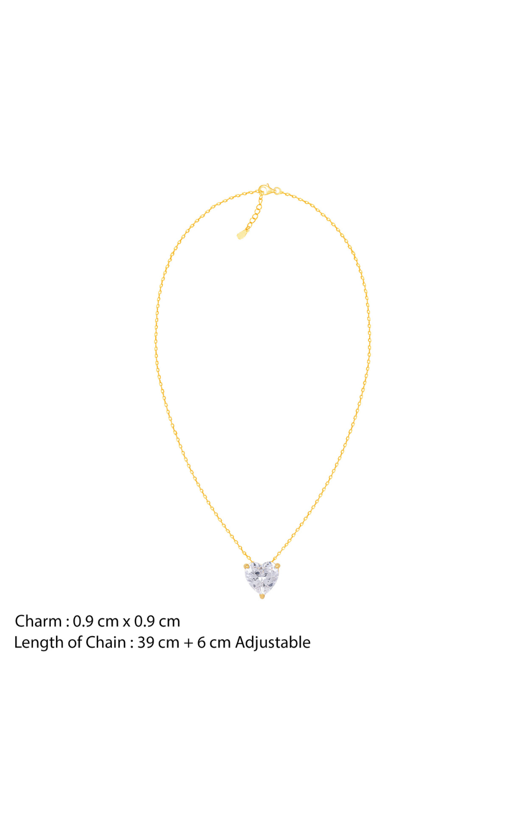 Heart Crystal Pendant Necklace