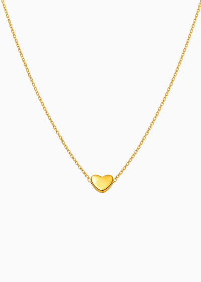 Minimal Heart Pendant Necklace