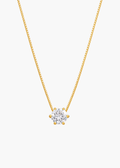 18K Gold Plated Wrapped with Love Solitaire Statement Necklace