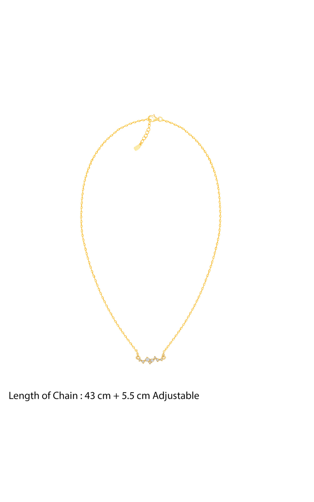 Crystal Cluster Dainty Necklace
