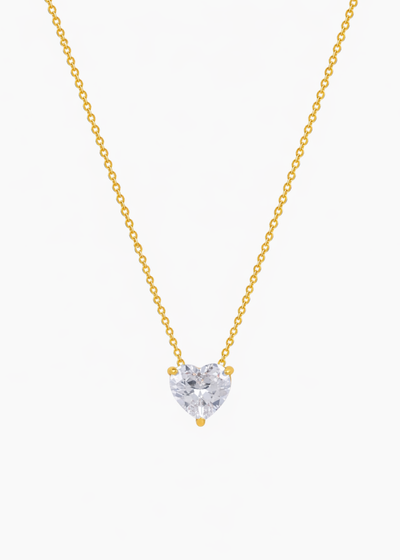 Heart Crystal Pendant Necklace