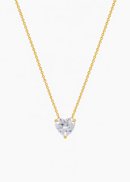 18K Gold Plated Golden Heartbeat Pendant Necklace