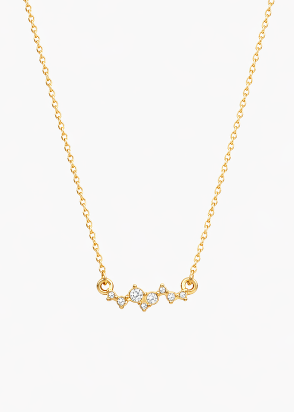Crystal Cluster Dainty Necklace