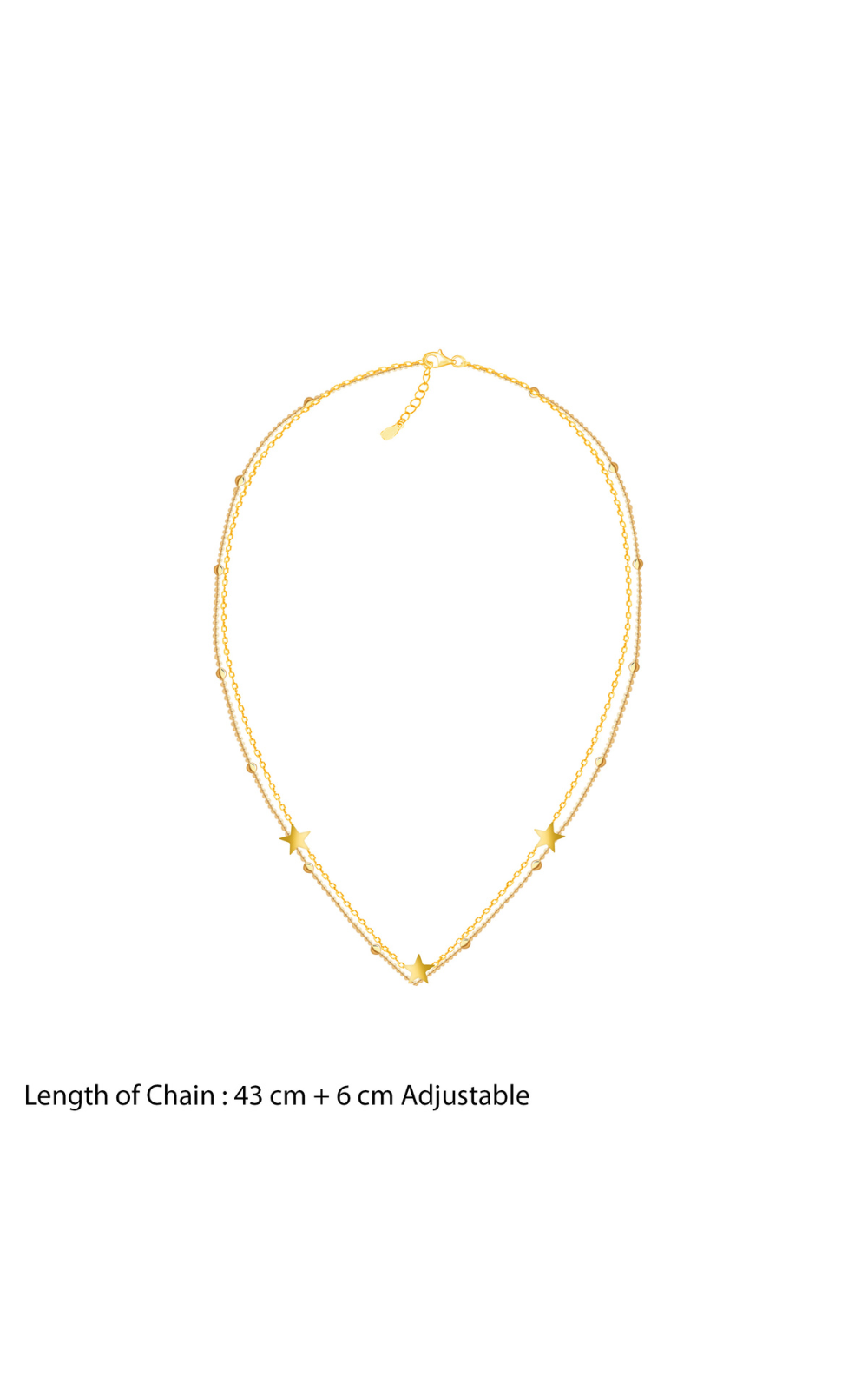 Star Scattered Layered Necklace