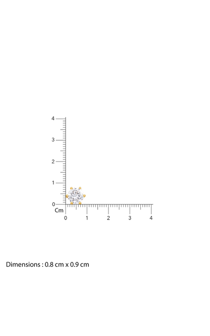 18K Gold Plated Wrapped with Love Solitaire Statement Necklace