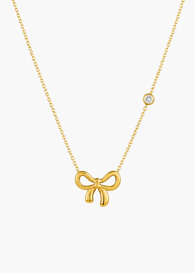 Bow Knot Pendant Necklace