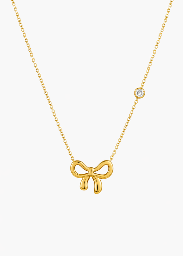Bow Knot Pendant Necklace