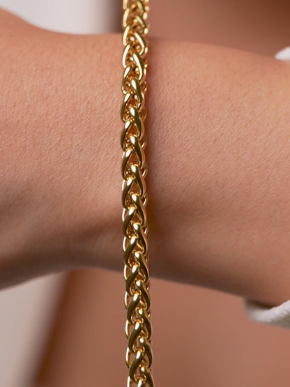 18K Gold Plated Classic Link Chain Bracelet