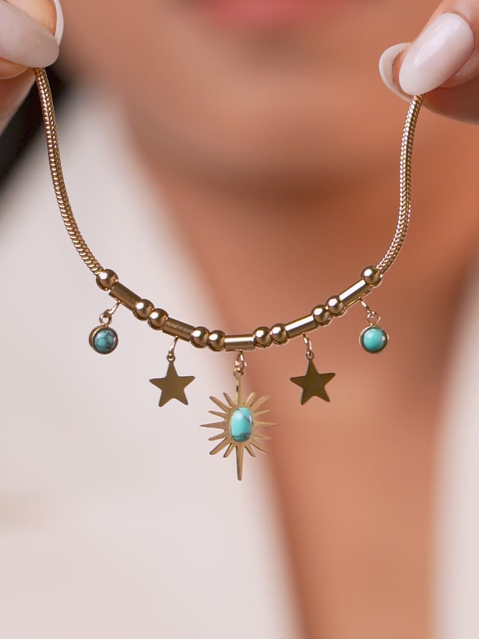 18K Gold Plated Evil Eye Charm Bracelet