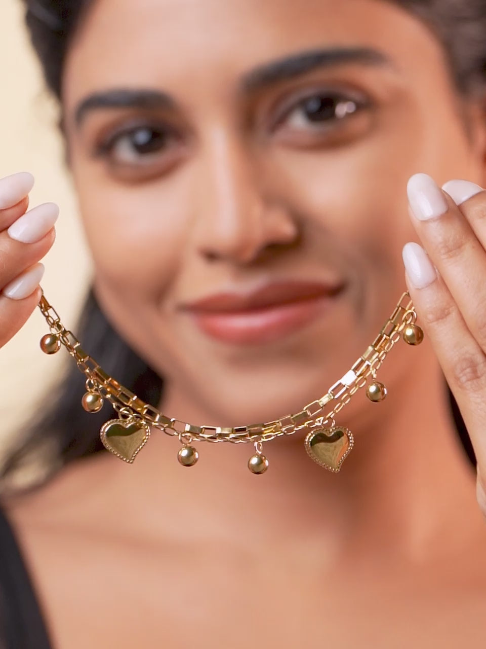 18K Gold Plated Forever Hearts Bracelet - Gold